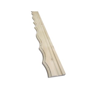 Profilblende aus Fichte, 2500 mm lang, für Zierprofile und Verkleidungen.