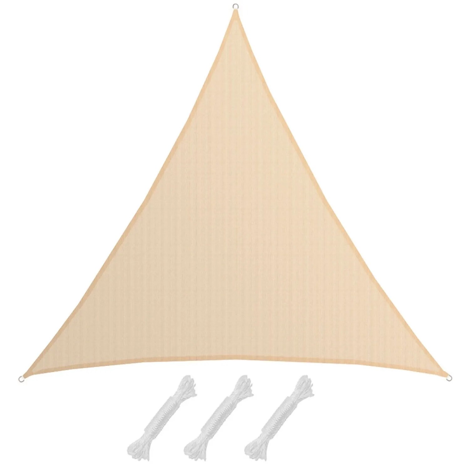 Amanka Hdpe Sonnensegel - 6 X 6 X 6 M Dreieck Beige