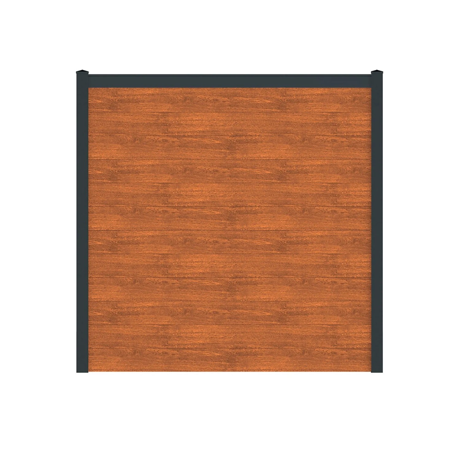 Vidual Sichtschutzzaun Snap 140 zum Aufdübeln 1,8 m x 15,99 m Light Oak