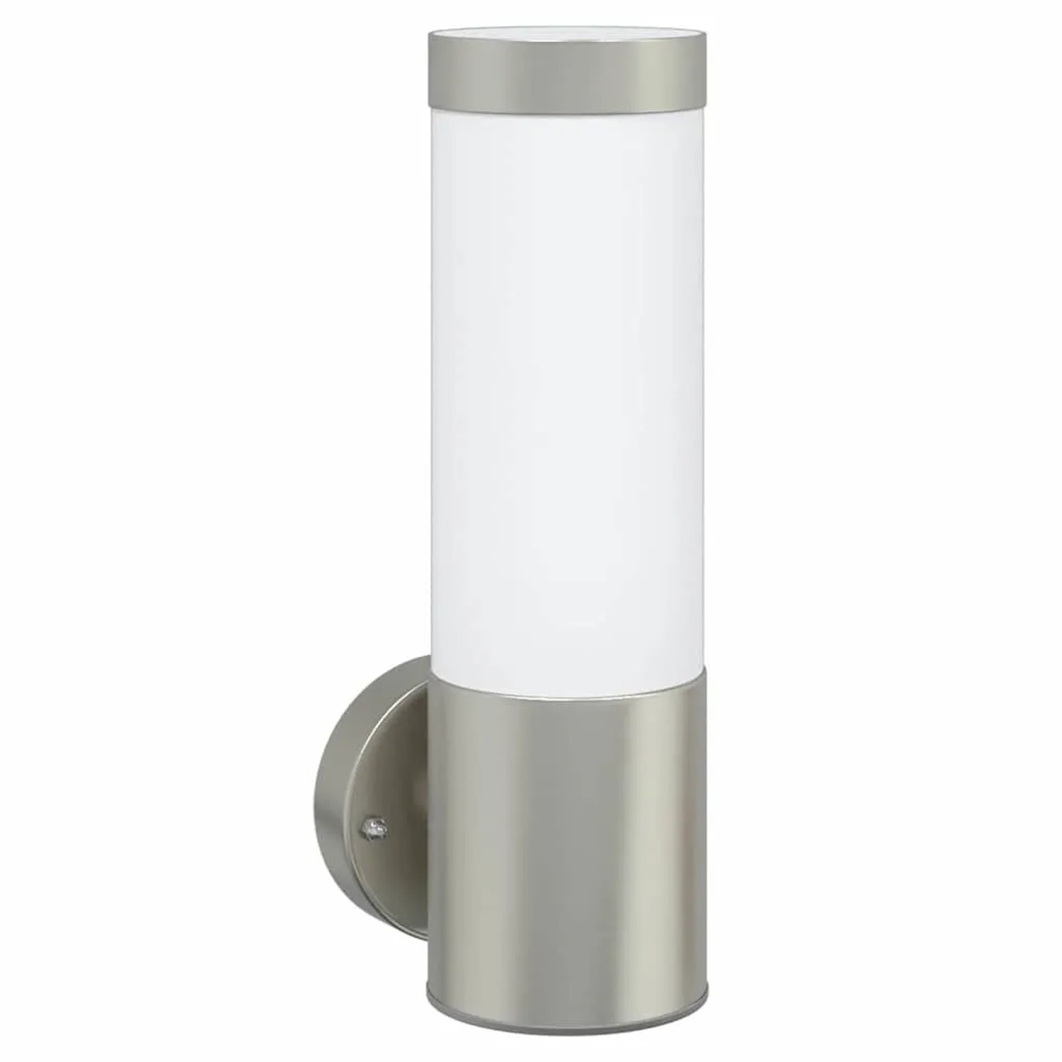 vidaXL Außenwandleuchte Silber 12 x 8,5 x 27 cm Edelstahl und Plastik 4005933