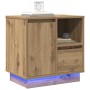 vidaXL Nachttisch Eiche Handwerklich 50 x 34,5 x 50 cm Holzwerkstoff 869592_2