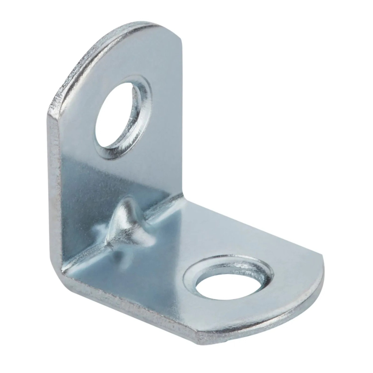 SOTECH 10 x Winkelverbinder 20 x 20 x 15 x 1,5 mm Abgerundet Stahl Verzinkt Lochung Gesenkt mit Sicke