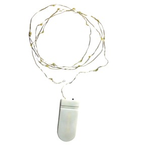 Lex 10er LED Lichterkette Batteriekette Kupferkabel Wasser Beleuchtung Deko Weiß