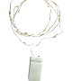 Lex LED Lichterkette mit 10 kaltweißen Lichtern und Kupferkabel, batteriebetrieben.