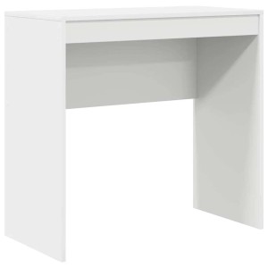 Weißer vidaXL Schreibtisch (80x40x76 cm) aus Holzwerkstoff.