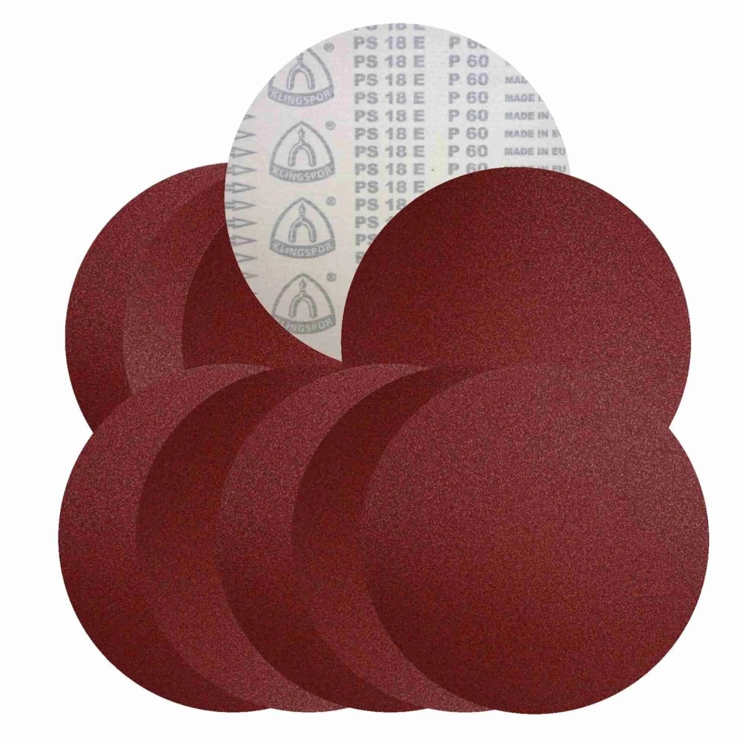 Klingspor Klett Schleifscheiben PS18EK 300 mm Ungelocht 10 Stück Korn 60