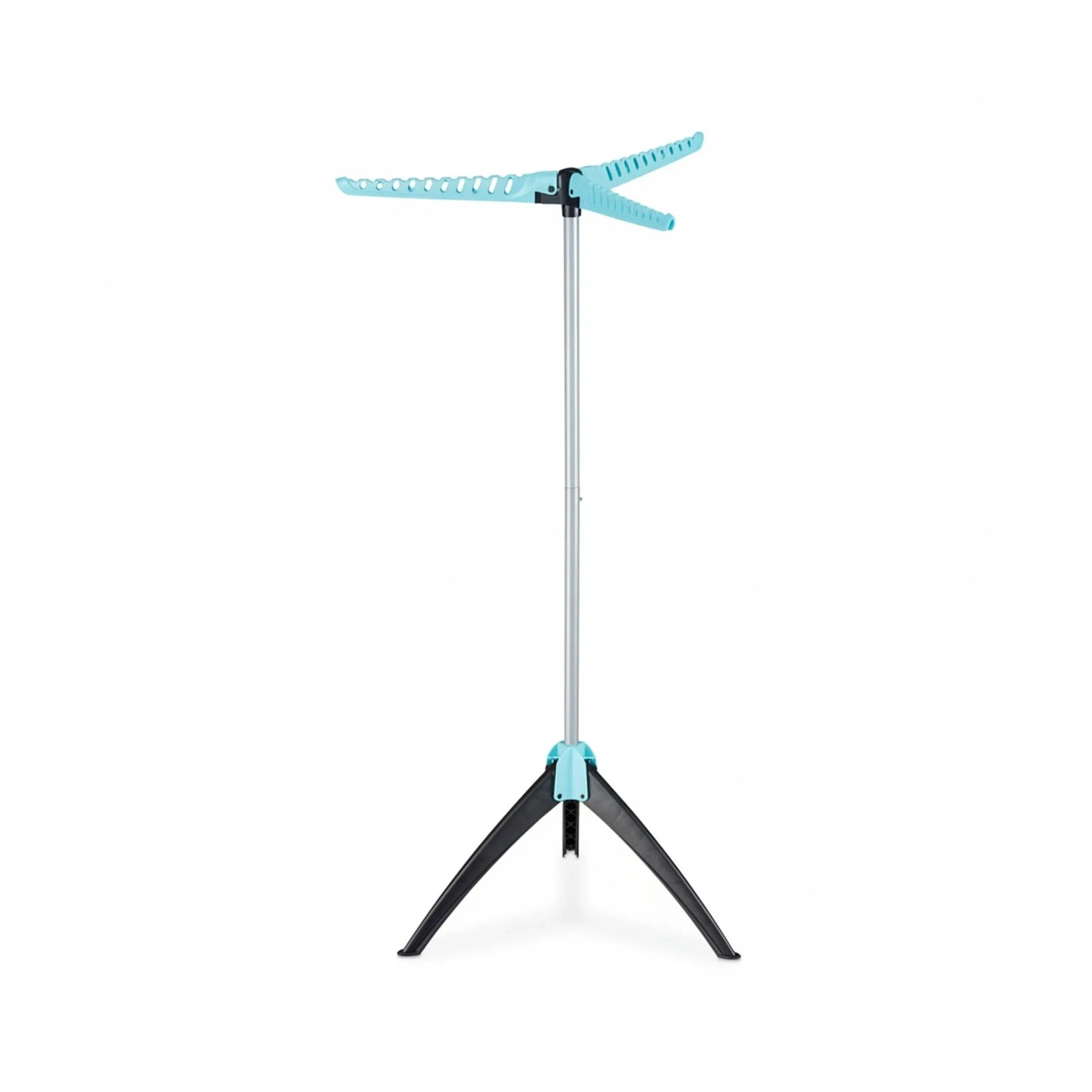 Relaxdays Bügelwäscheständer Kunststoff Eisen Türkis Klappbar 128 cm x 56,5 cm 1 kg