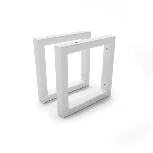 HEVVA Waschtischhalterung RHEIN 20 cm Hoch 20 cm Tief 2er Set Weiß