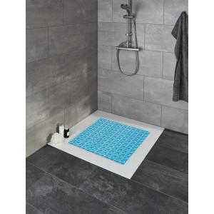 Türkise Kleine Wolke Duscheinlage Ivy, 54x54 cm, für mehr Sicherheit im Bad.