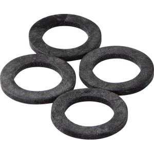KÖRO Gummi-Ringe, 4 Stück, für Waschmaschinen-Anschlussschläuche, 3/4 Zoll, Dichtungsringe.