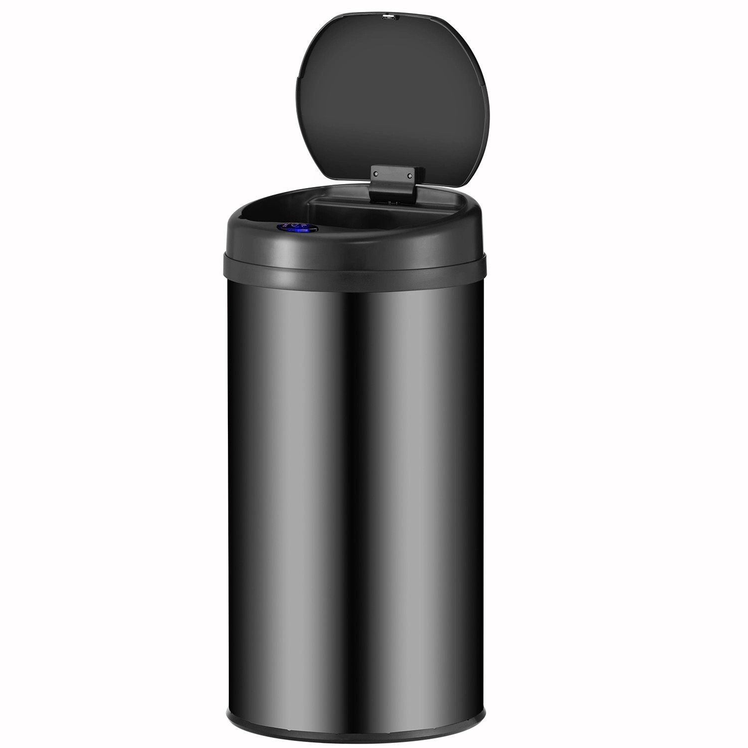Juskys Mülleimer Rund mit Sensor 40 L Schwarz günstig online kaufen