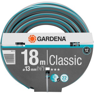 Gardena Gartenschlauch Classic, 18 m, 1/2 Zoll, aufgerollt.