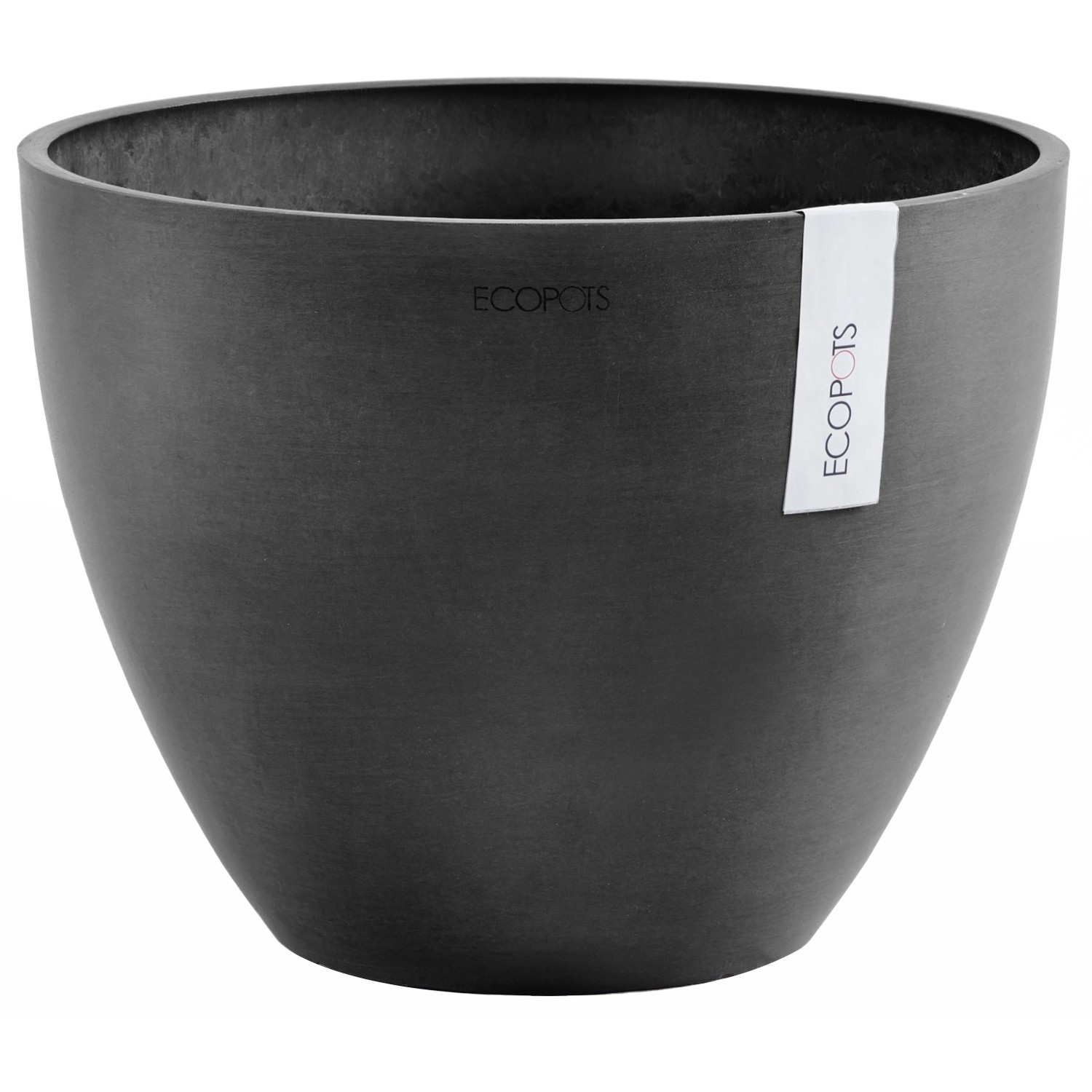 Ecopots Pflanztopf Antwerp Dunkelgrau 30 cm günstig online kaufen