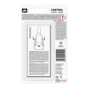 Pattex Sekundenkleber Flüssig Matic 3g Tube, farblos, für schnelle Reparaturen.