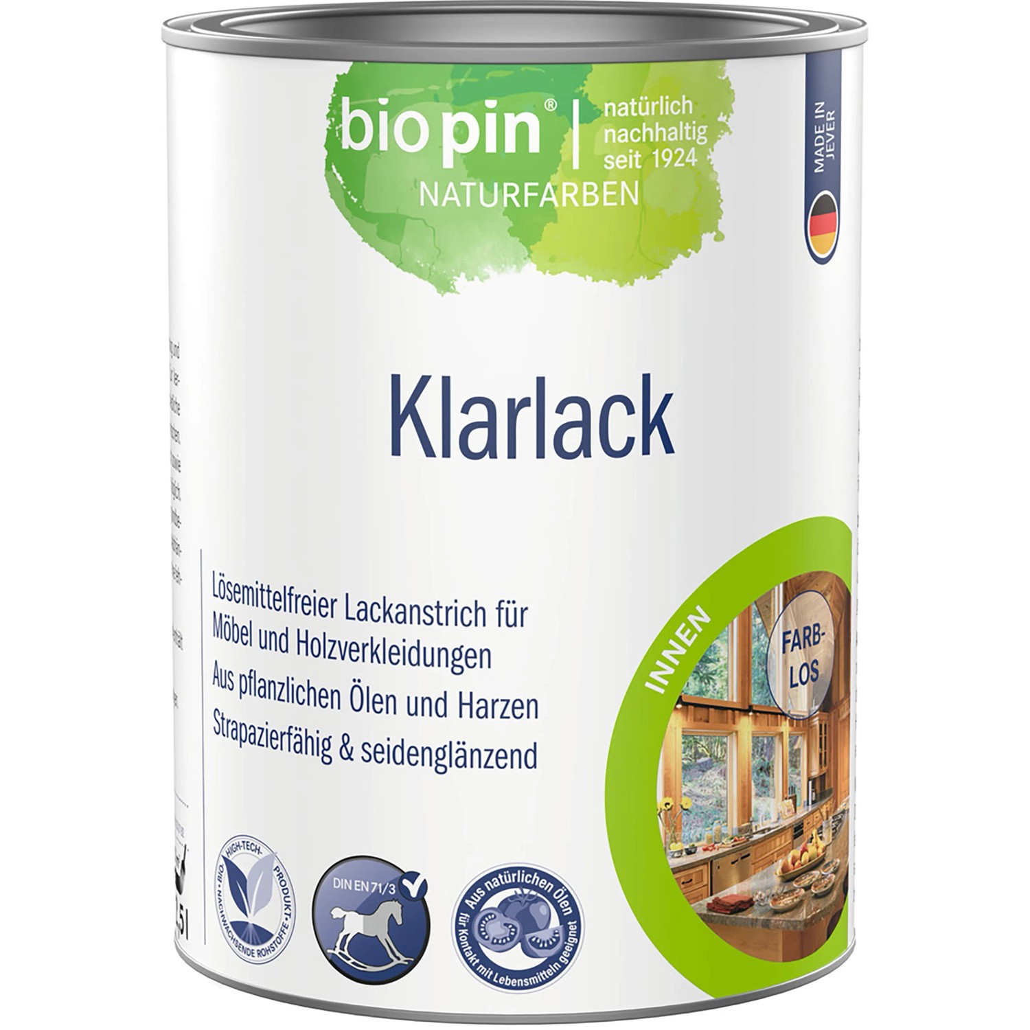 Biopin Klarlack Farblos 2,5 l