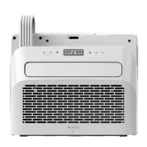 BE COOL 3in1 Caravan Split-Klimagerät, weiß, mit LED-Display. Ideal für Wohnwagen und kleine Räume.