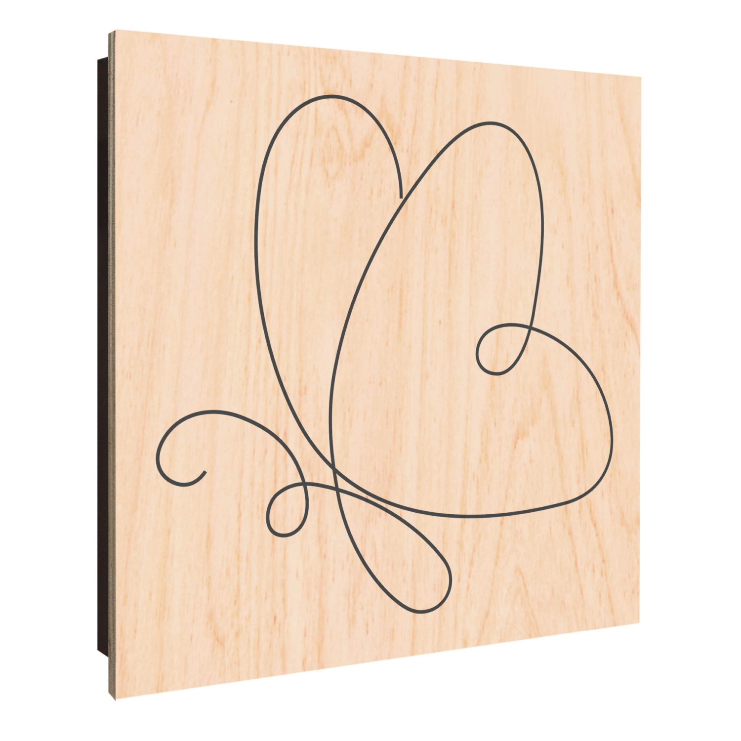 Banjado Großer Schlüsselkasten Holz 30x30cm Schwarz Scharnier Links 50 Hake günstig online kaufen