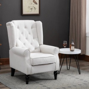 HOMCOM Einzelsessel mit Tufting Holzfüße 74 x 86 x 102 cm