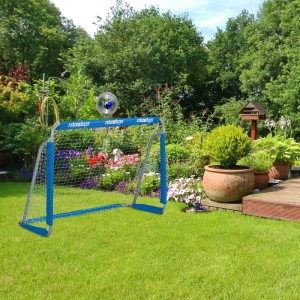 Relaxdays Fußballtor Eisen Grau Stabil 110 cm x 152 cm x 74 cm 5,9 kg