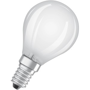 Osram E14 LED-Leuchtmittel in Tropfenform, 4,8W, neutralweißes Licht.