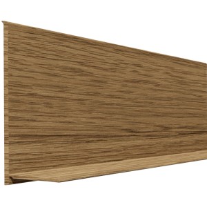 Selbstklebende Weichsockelleiste in Eiche Rustikal, 50x15 mm, 10 m Länge.