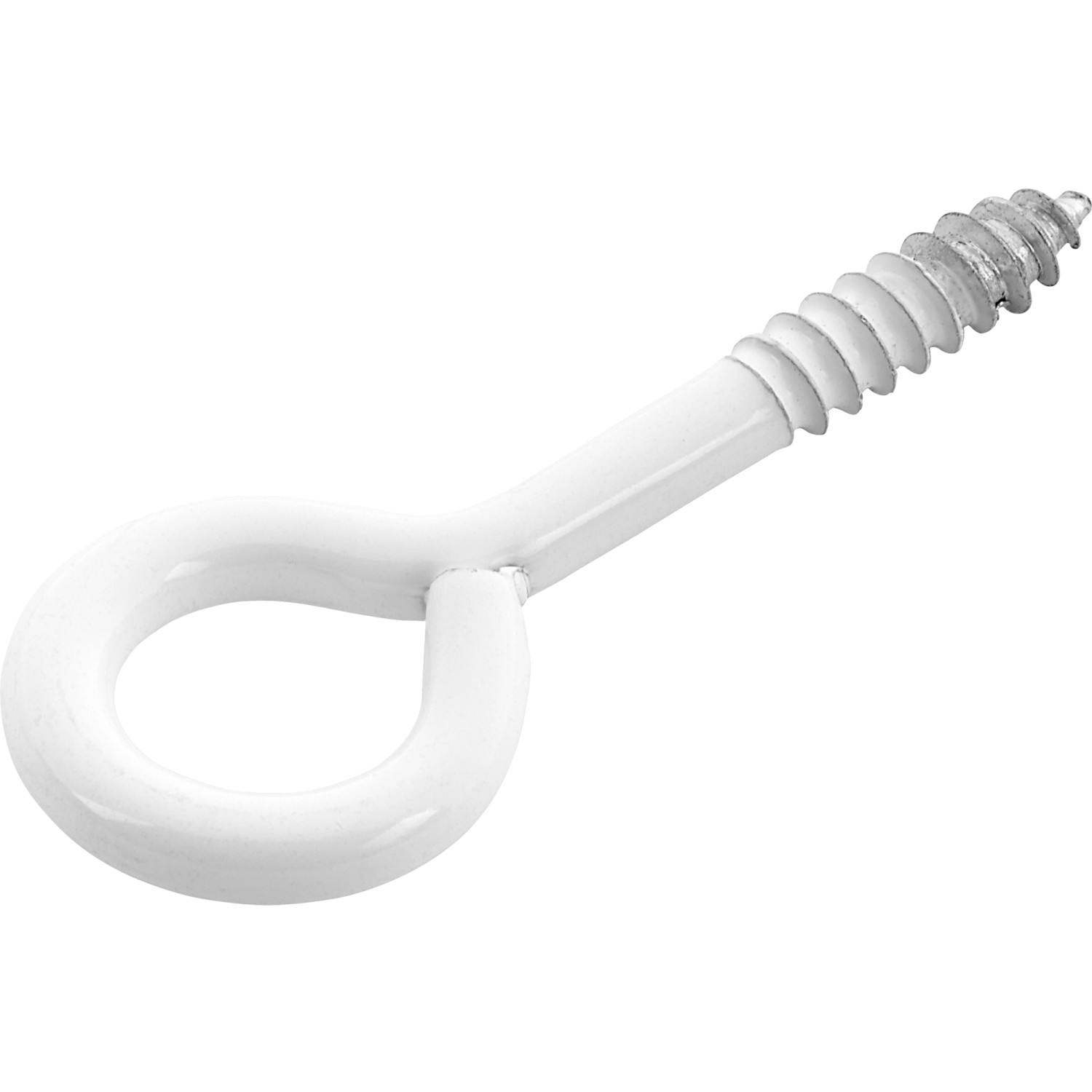 LUX Ringschraube Weiß Ø 4,4 mm x 40 mm 6 Stück