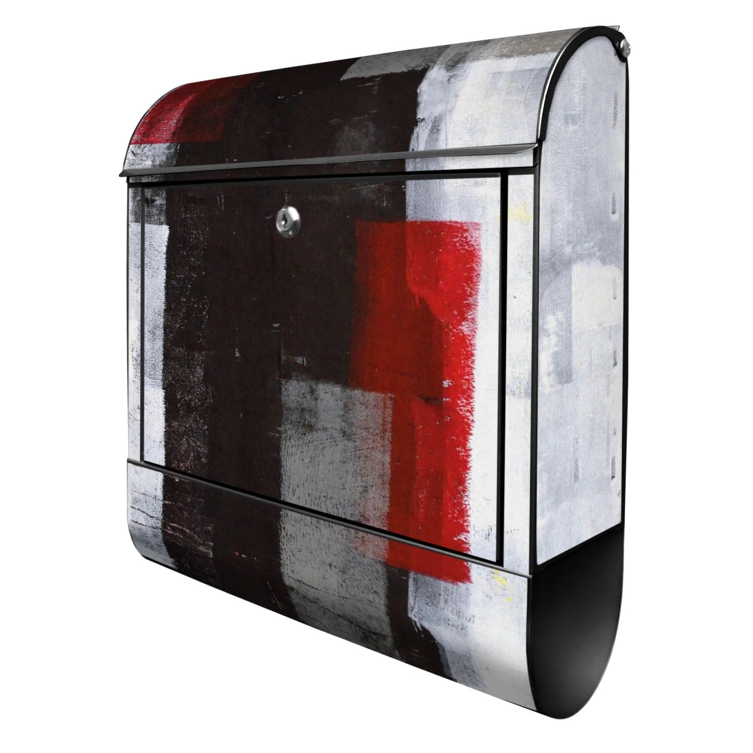 Banjado Design Briefkasten Schwarz Pulverbeschichtet 39x47x14cm 2 Schlüssel günstig online kaufen