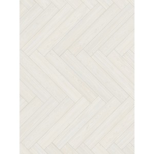 Parador Vinylboden Modular One, Fischgrät Lärche Apollo Weiß mit Naturstruktur.