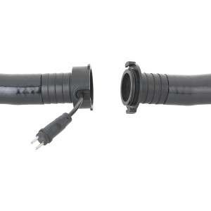Oase LunaLed 6s LED-Scheinwerfer für Teiche mit Anschlussstück und Stecker.