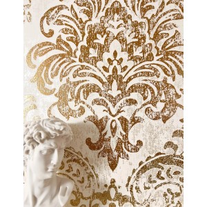 Newroom Vliestapete Sullivan Weiß Barock Vintage Strukturiert FSC®