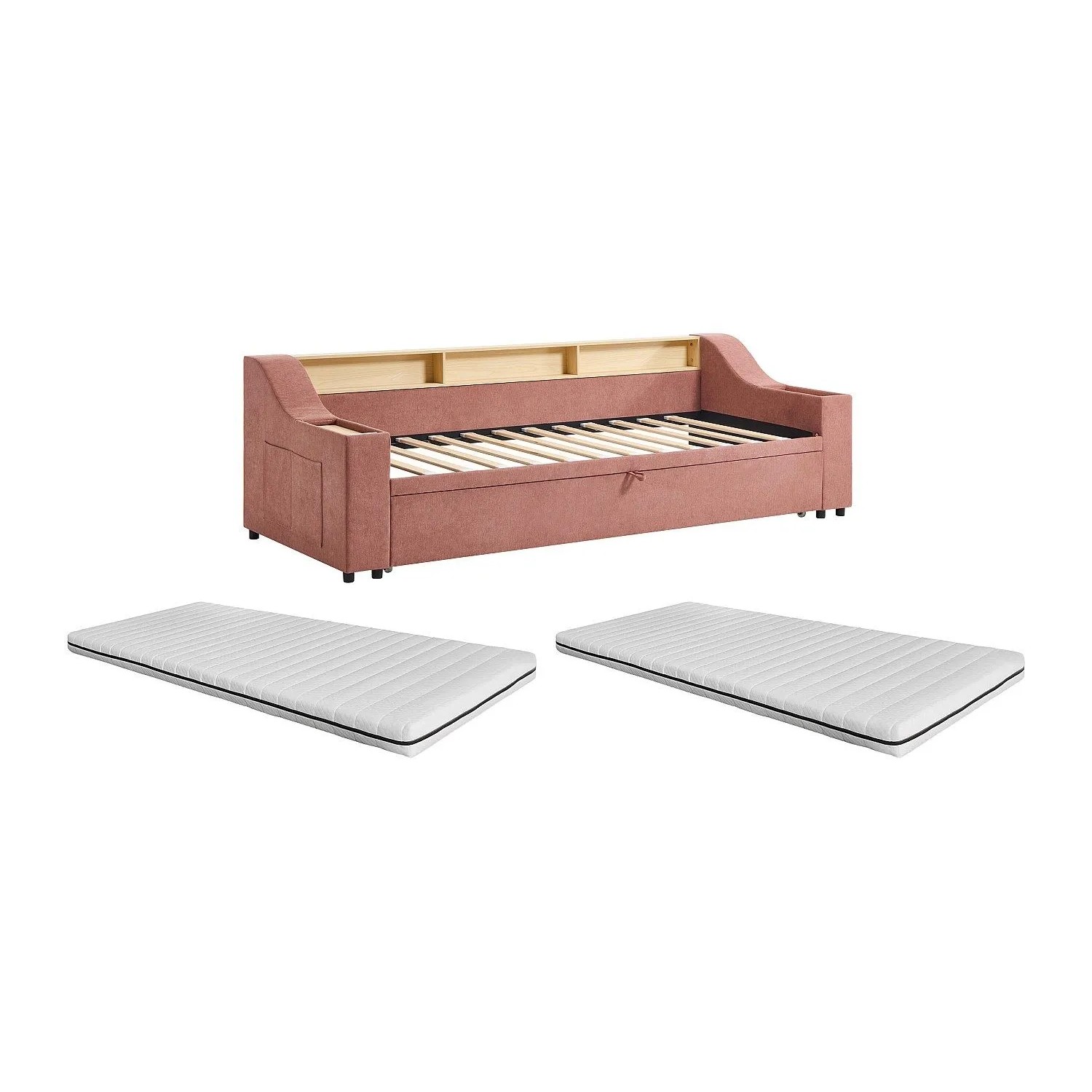 Vente-unique Bettrahmen Oravaya Rosa 234 cm