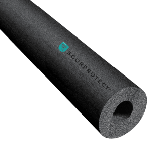 Graue Scorprotect Solar EPDM Rohrisolierung, 15x25 mm, 2 m Stange für Heizungsinstallation.