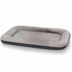 Graues Knuffelwuff Hundebett Jerry XXXL aus Kunstleder, wasserfest und robust.