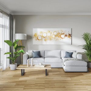 Beige, matte Bodenfliese Feinsteinzeug Solio 59,8x59,8 cm im Wohnraum verlegt.