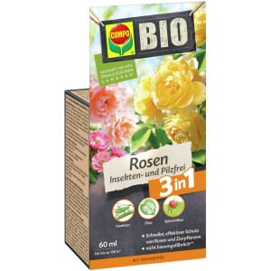COMPO Rosen Insekten- und Pilz-frei 60ml: Mittel gegen Schädlinge und Pilzbefall an Rosen.