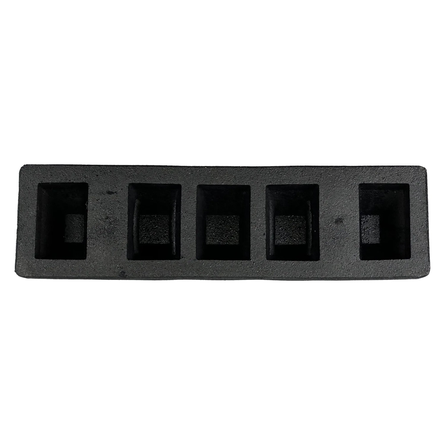 Schwarzer UvV Ecopark Radstopper/Parkstopper aus Recyclingmaterial, 55 cm lang.