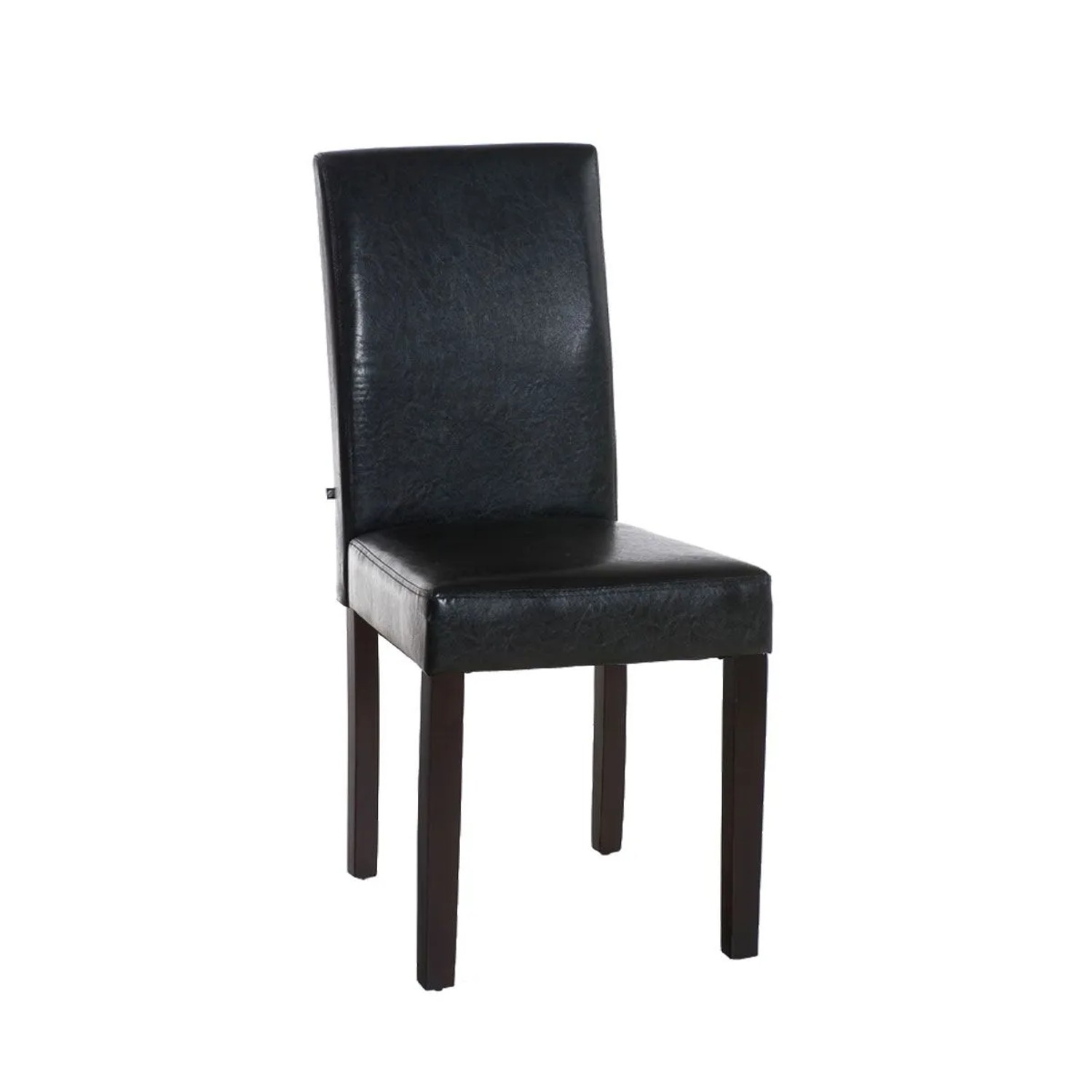 DELUKE Esszimmerstuhl DALAN Kunstleder Braun 41x47x91cm Dunkelbraun Essstühle Esszimmerstühle Küchenstühle Wohnzimmerstühle