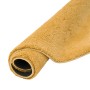 Gerollter, curryfarbener Pergamon Hochflor Teppich Silky, 200x200cm. Super Soft und luxuriös.