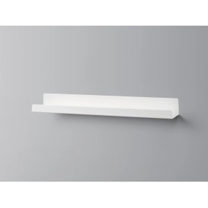 Schwarzes Metall-Wandregal Bix, 80x9x6 cm, zur Wandmontage für Deko und Bilder.