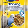 Vitakraft Sittich Stärkung, 30g Packung mit Sittichen und Körnerfutter.