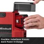 Einhell Akku-Kompressor Suppero 18/380: Akku wird eingesetzt.