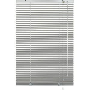 Gardinia Aluminium Jalousie, 60x175 cm, silberfarben, für Sicht- und Sonnenschutz.