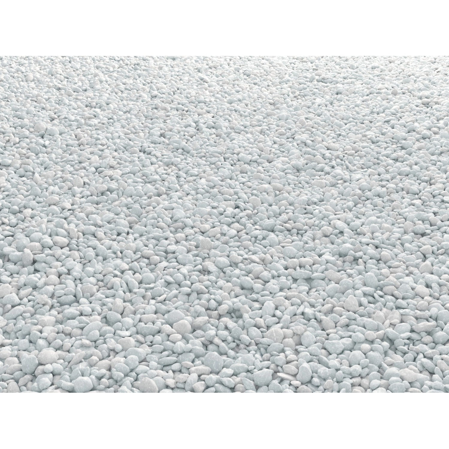 Weißer Marmor Splitt "Carrara", 9-12 mm, Zierkies für Gartenwege und Zierflächen.