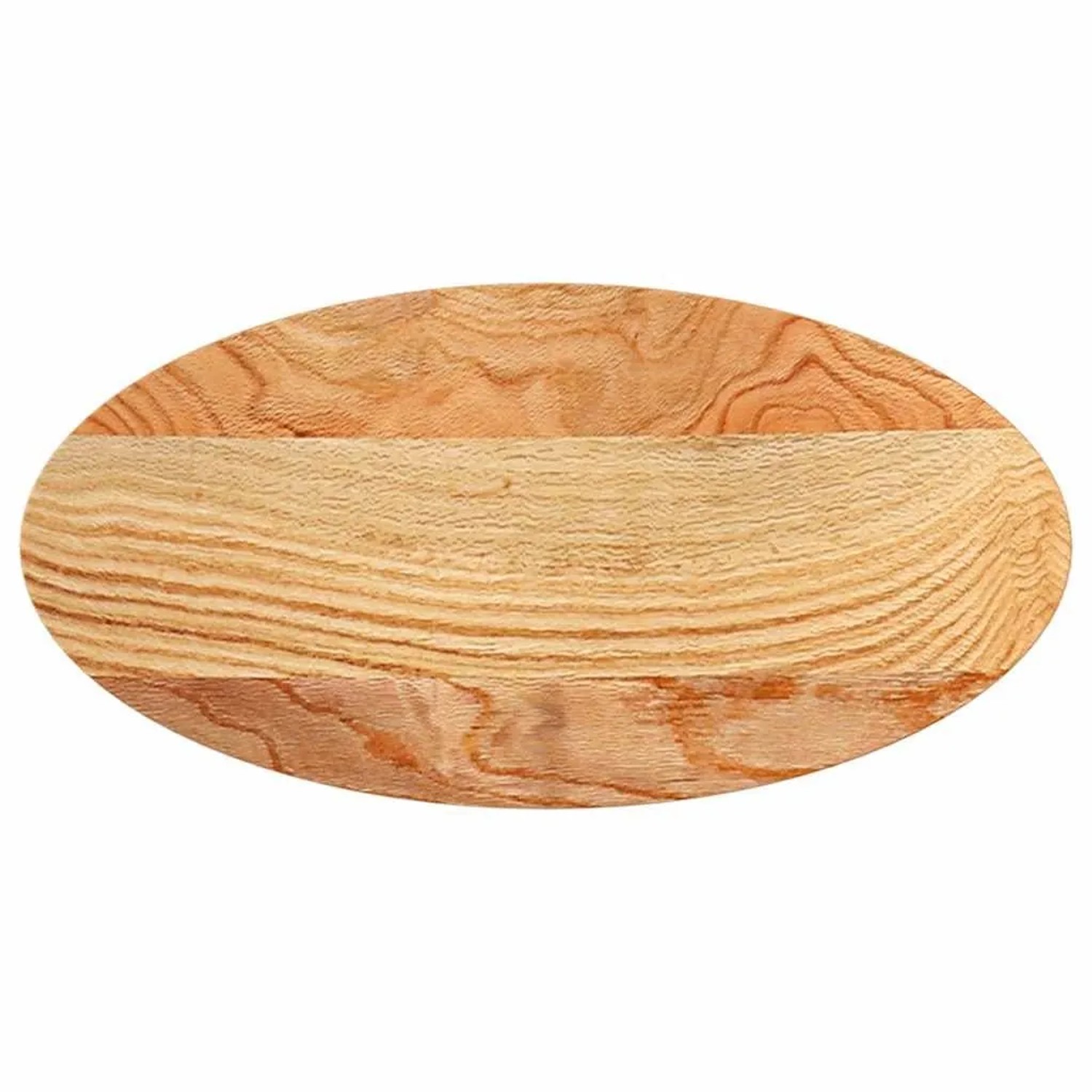 vidaXL Tischplatte Hellbraun 80x40x4 cm Massivholz Eiche Oval 4009049