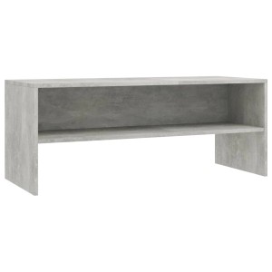 VidaXL TV-Schrank, Betongrau, 100x40x40 cm, Holzwerkstoff mit offenem Fach.