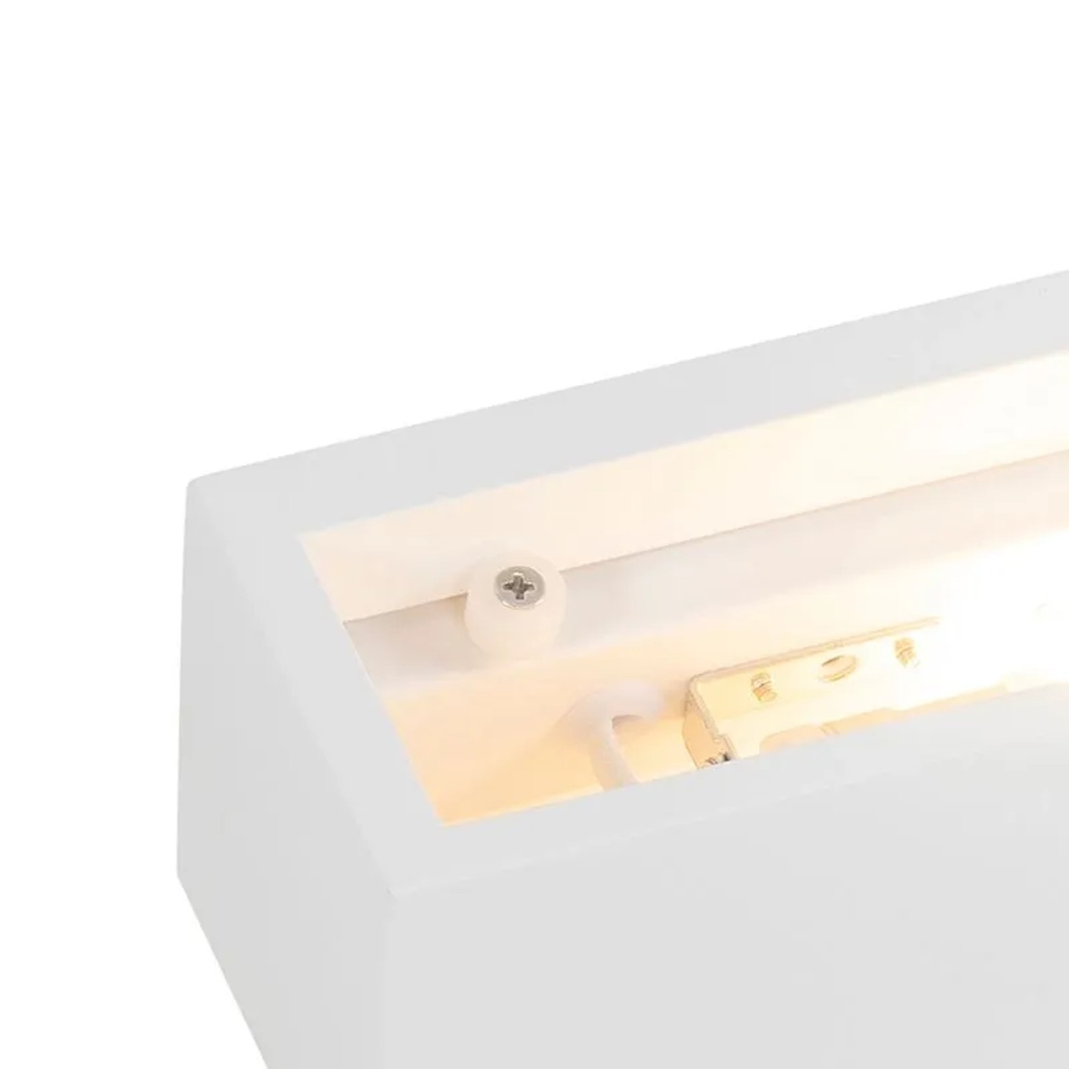 QAZQA Moderne Wandlampe Weiß Santino Novo