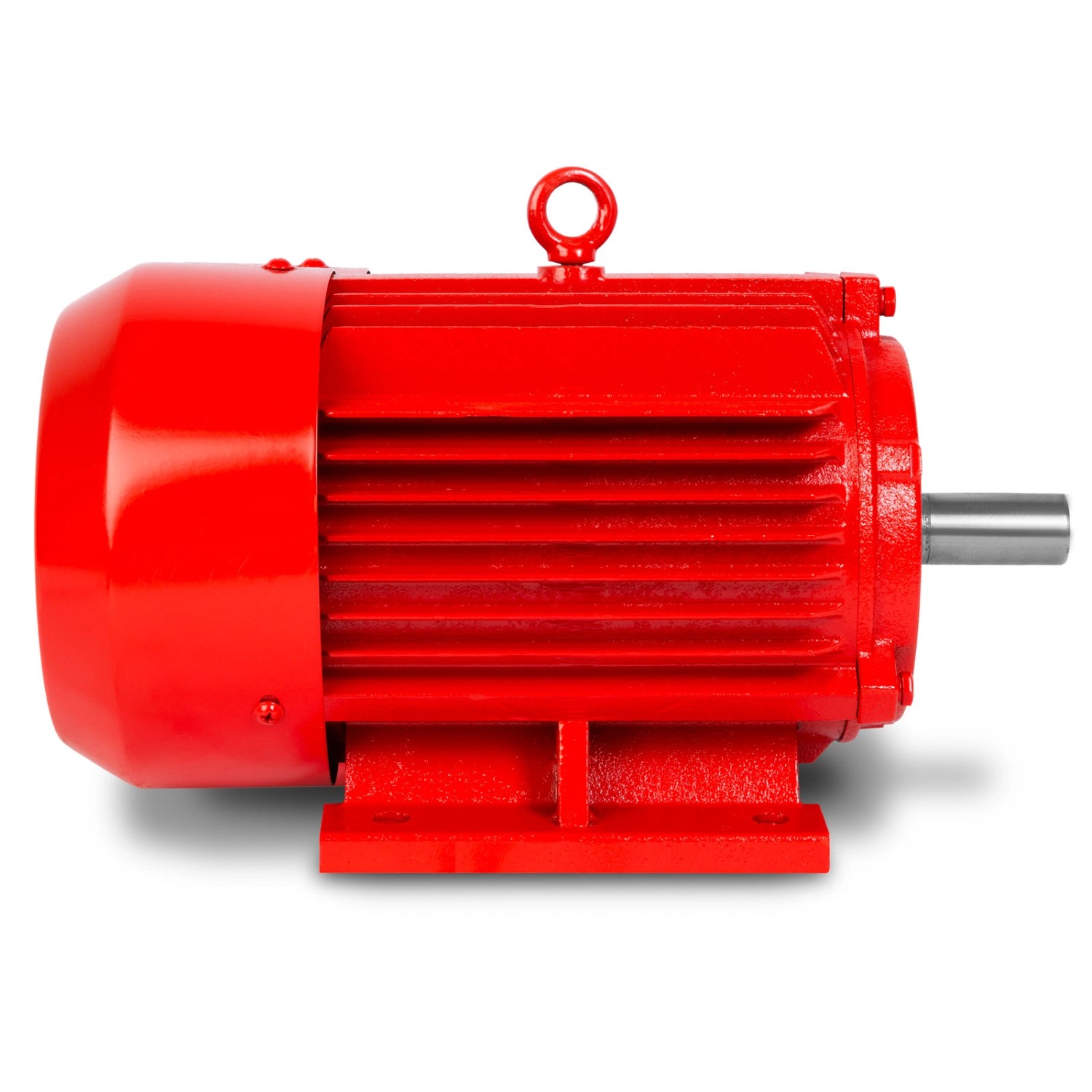 Roter EBERTH Elektromotor 400V, 3kW Leistung, 2890 U/min, für Zubehör Akkugeräte.
