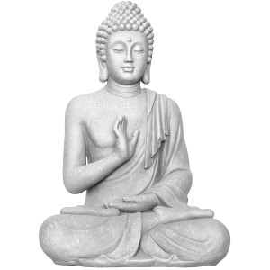 Beruhigende Buddha Deko-Figur (74 cm) für den Garten.