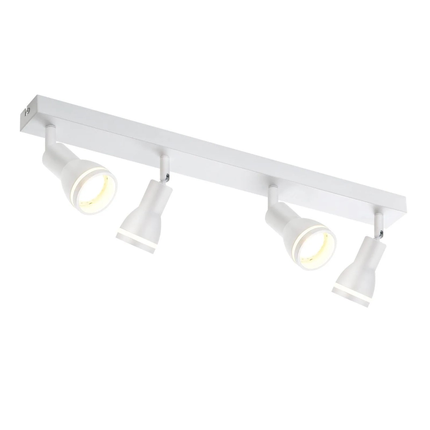 ZMH LED Deckenstrahler 6 Flammig GU10 Spot Weiß Schwenkbar ohne Leuchtmittel