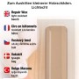 Clou Wachskitt Buche 15g, Holzreparatur-Set mit Spatel zum Ausbessern von Holzschäden.